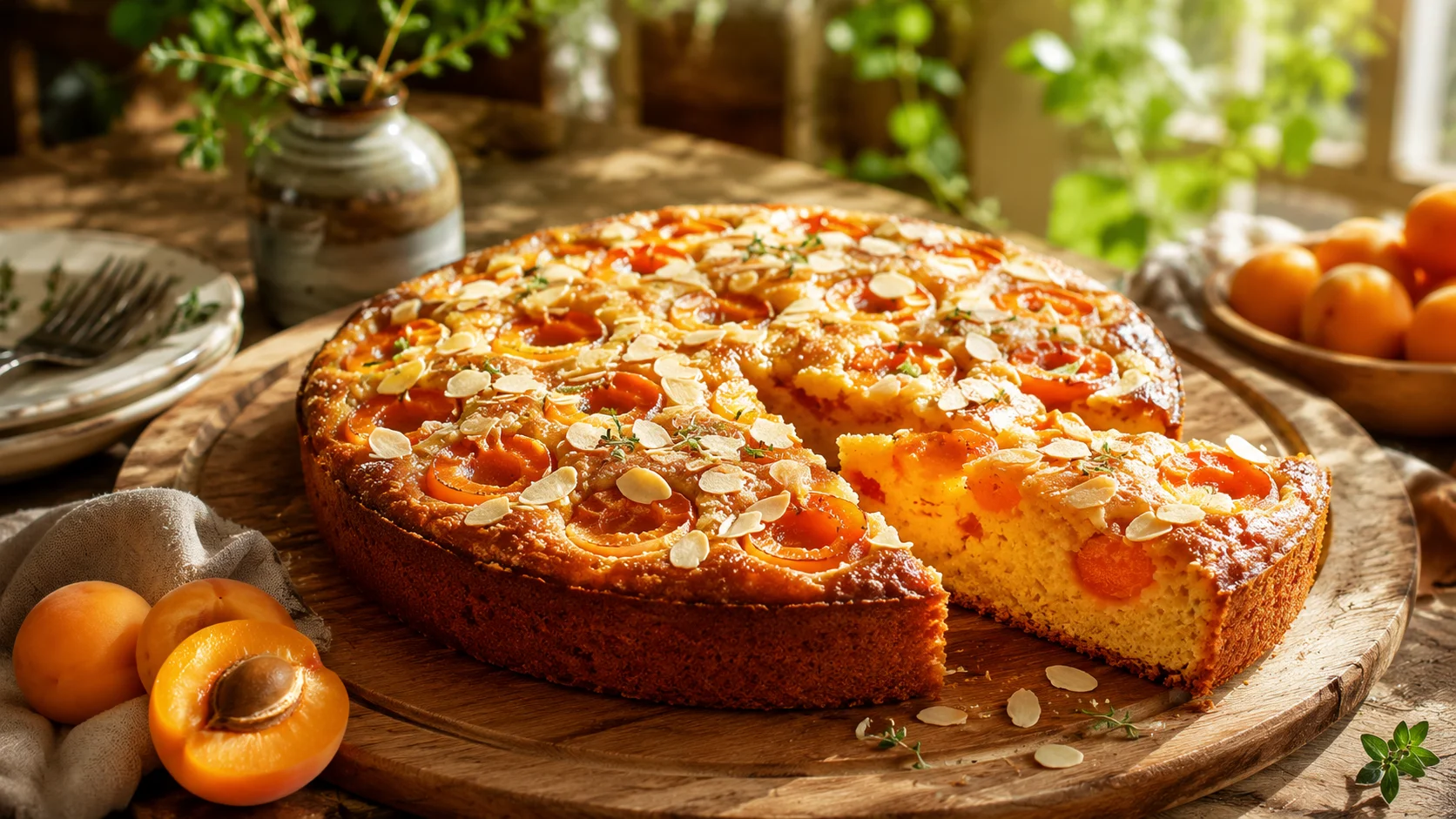 Gâteau Abricot Amande recipe