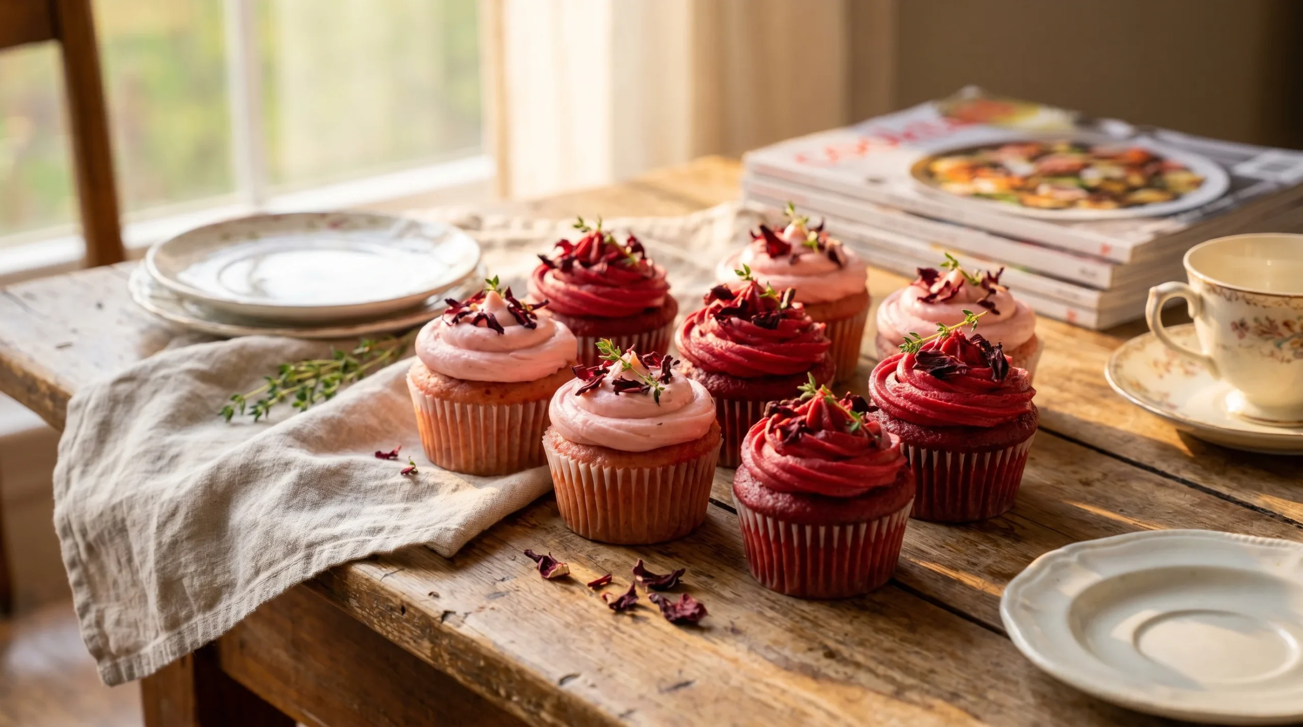 Hibiscus Cupcakes recipe