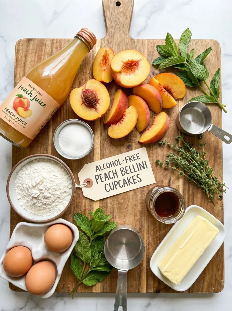 Peach Bellini Cupcakes