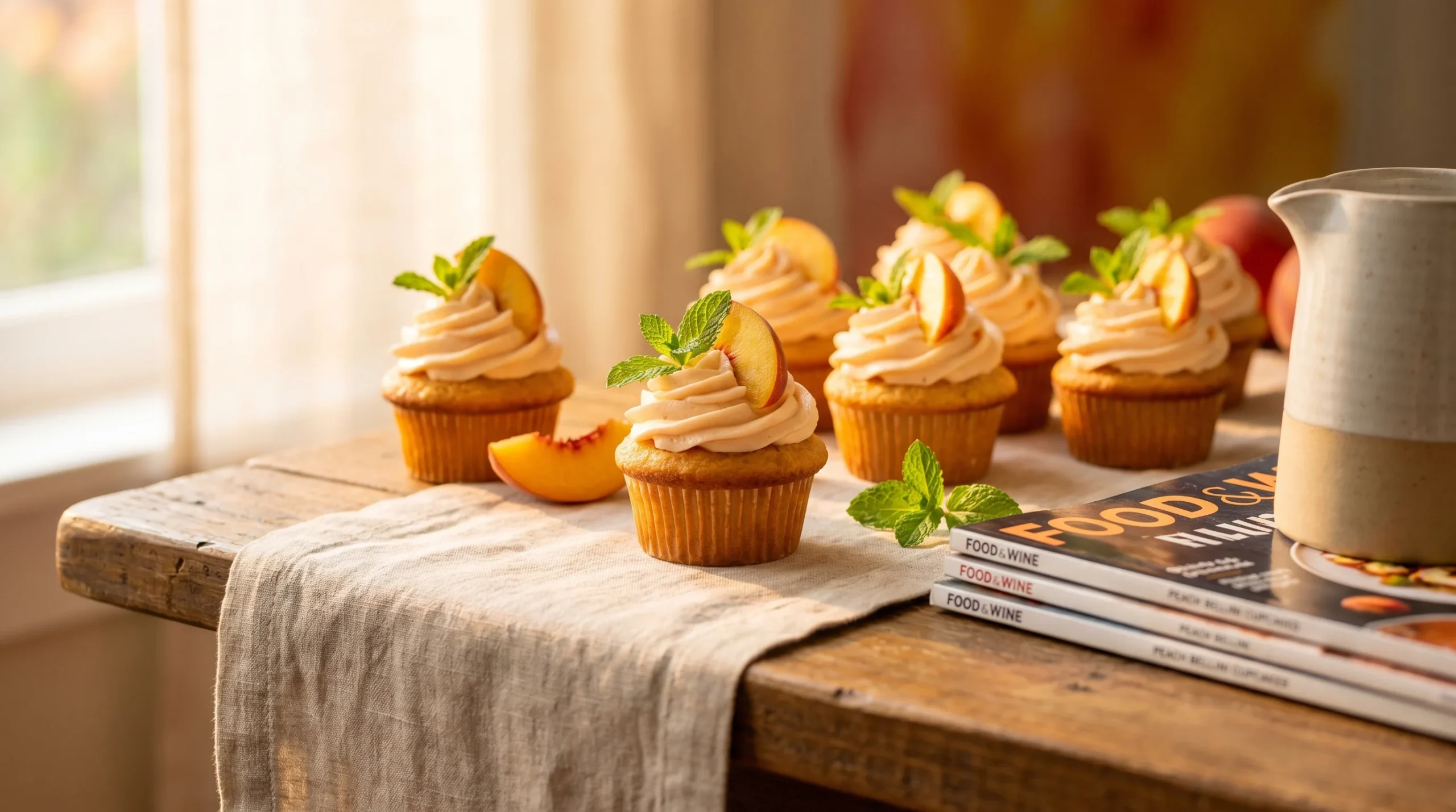 Peach Bellini Cupcakes recipe