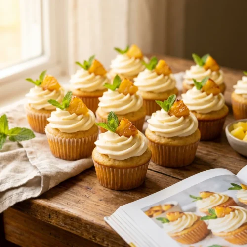 Pineapple Cream Cheese Cupcakes recipe