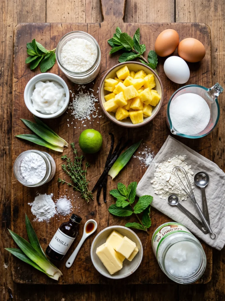pineapple coconut cupcakes