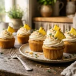 Pineapple cupcakes with coconut butter recipe