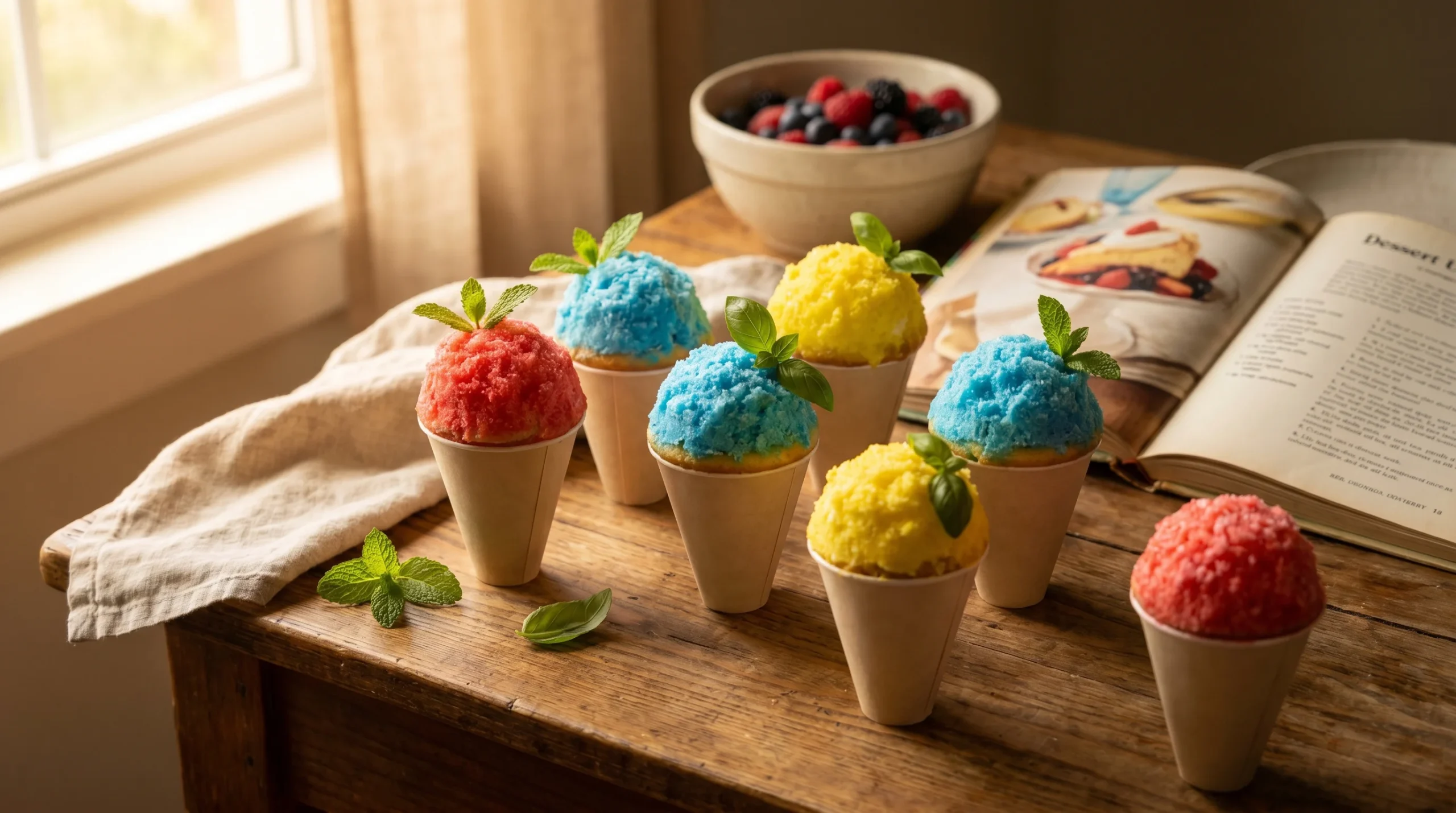 Snow Cone Cupcakes recipe