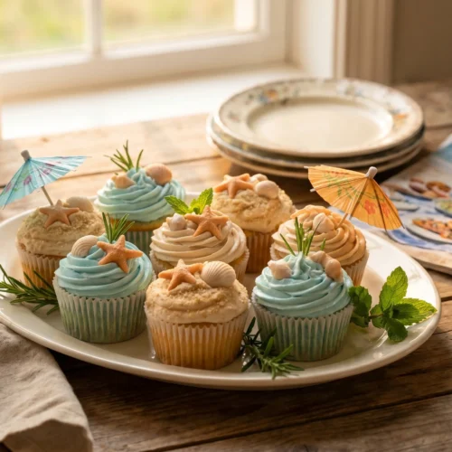Summer Beach Party Cupcakes recipe