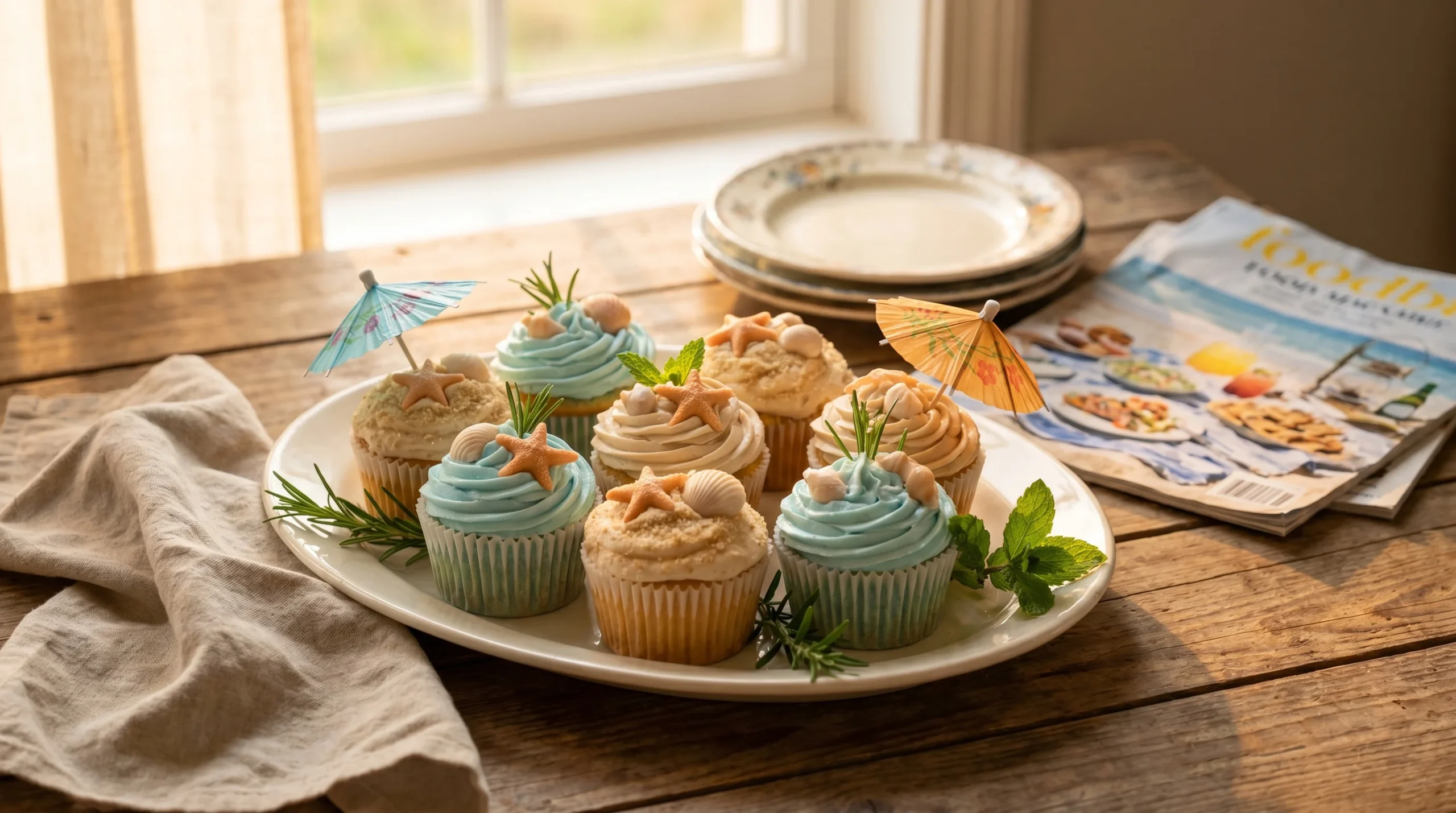 Summer Beach Party Cupcakes recipe