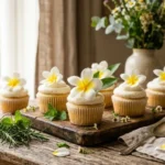 White Plumeria Cupcakes recipe