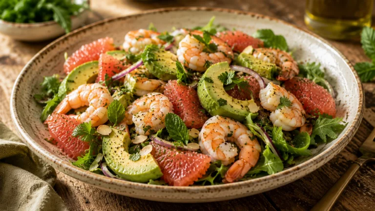 🥗 Salade Avocat Crevettes Pamplemousse recipe