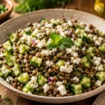 Salade Lentilles Concombre & Feta recipe