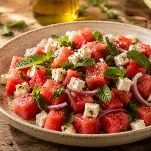 🥗 Salade Past&egrave;que Feta & Menthe recipe