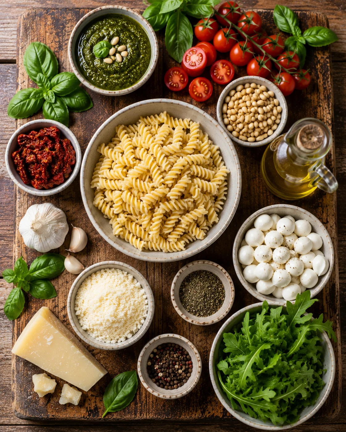 🥗 Salade P&acirc;tes Cr&eacute;meuses au Pesto ingredients