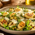 Salade Gnocchis Grill&eacute;s Courgettes & Parmesan recipe